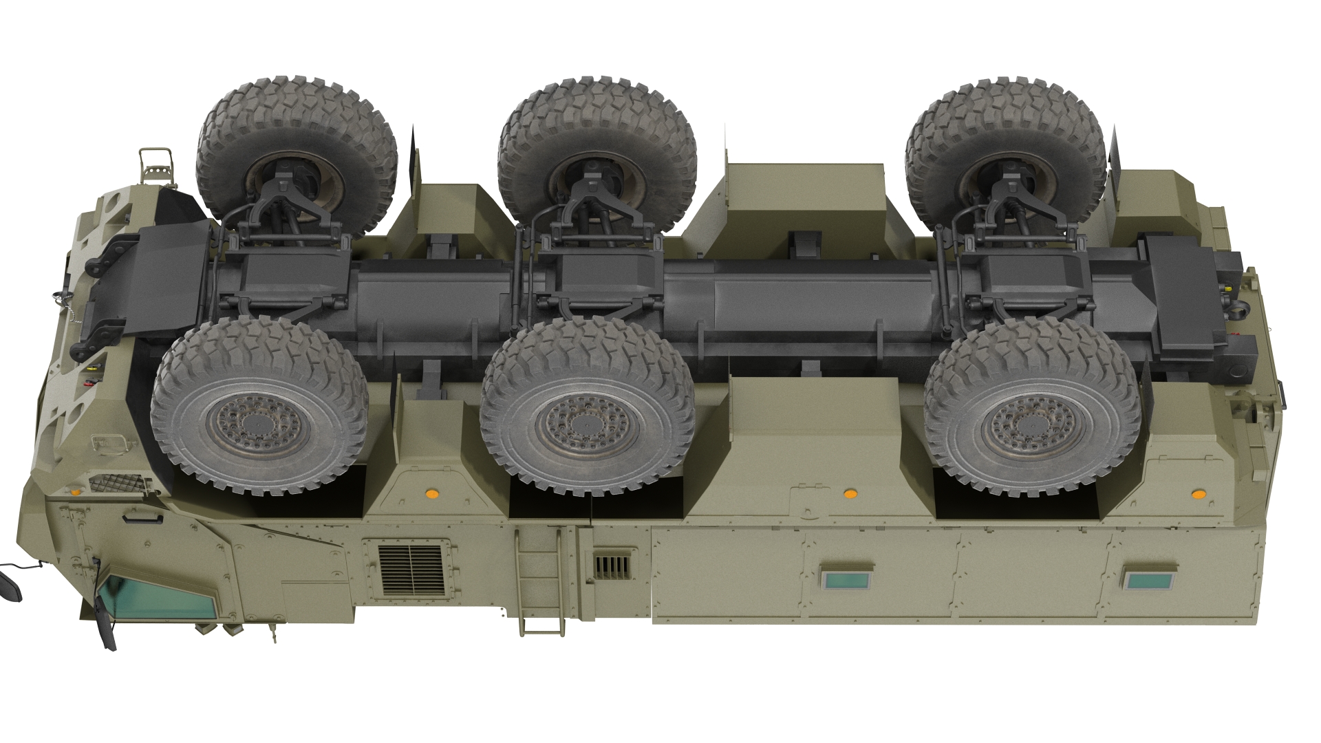 3D model KAMAZ 63968 Typhoon MRAP Simple Interior