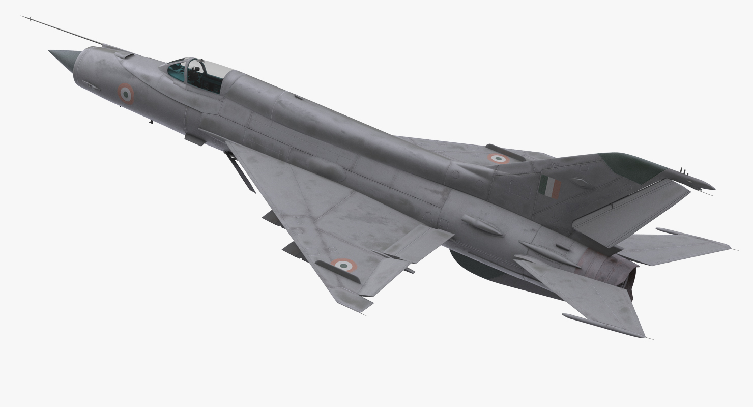 3D MiG 21 Bison Indian Air Force IAF model