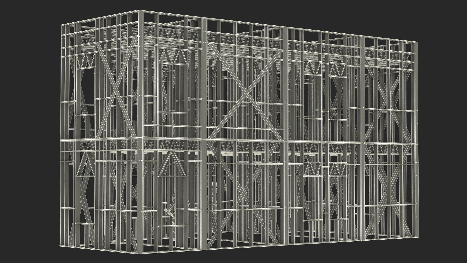 3D model Construction Site With Workers