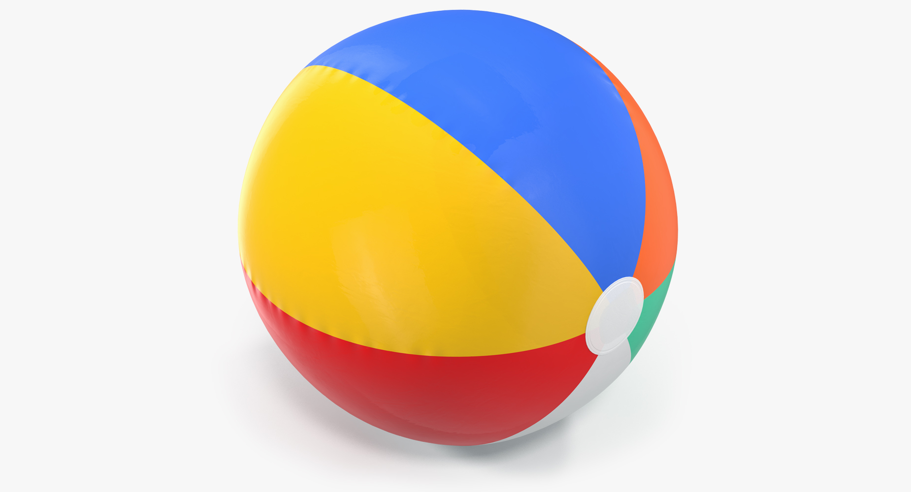 3D model Inflatable Rainbow Color Beach Ball