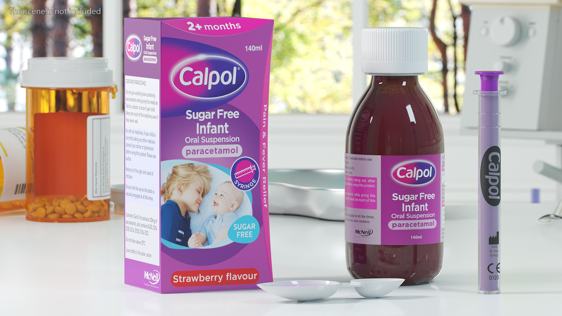 3D Infant Calpol Suspension Kit model