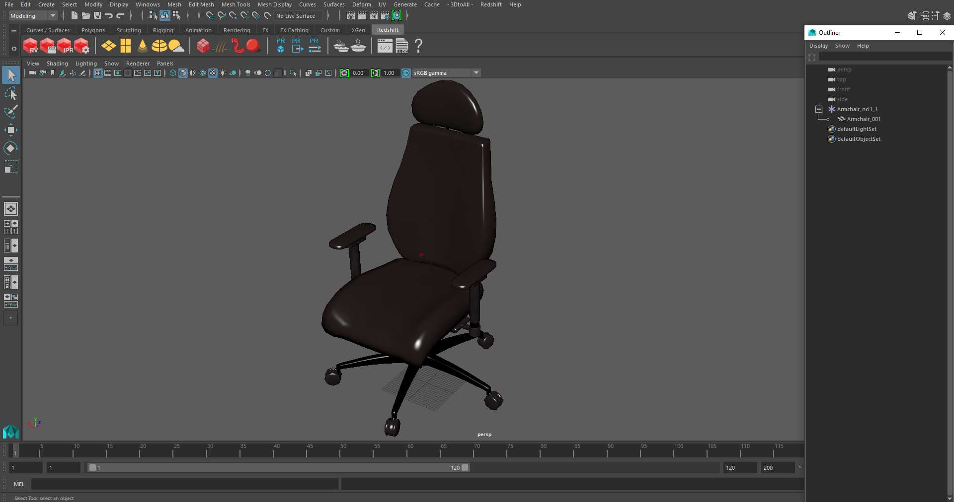 3D model Armchair