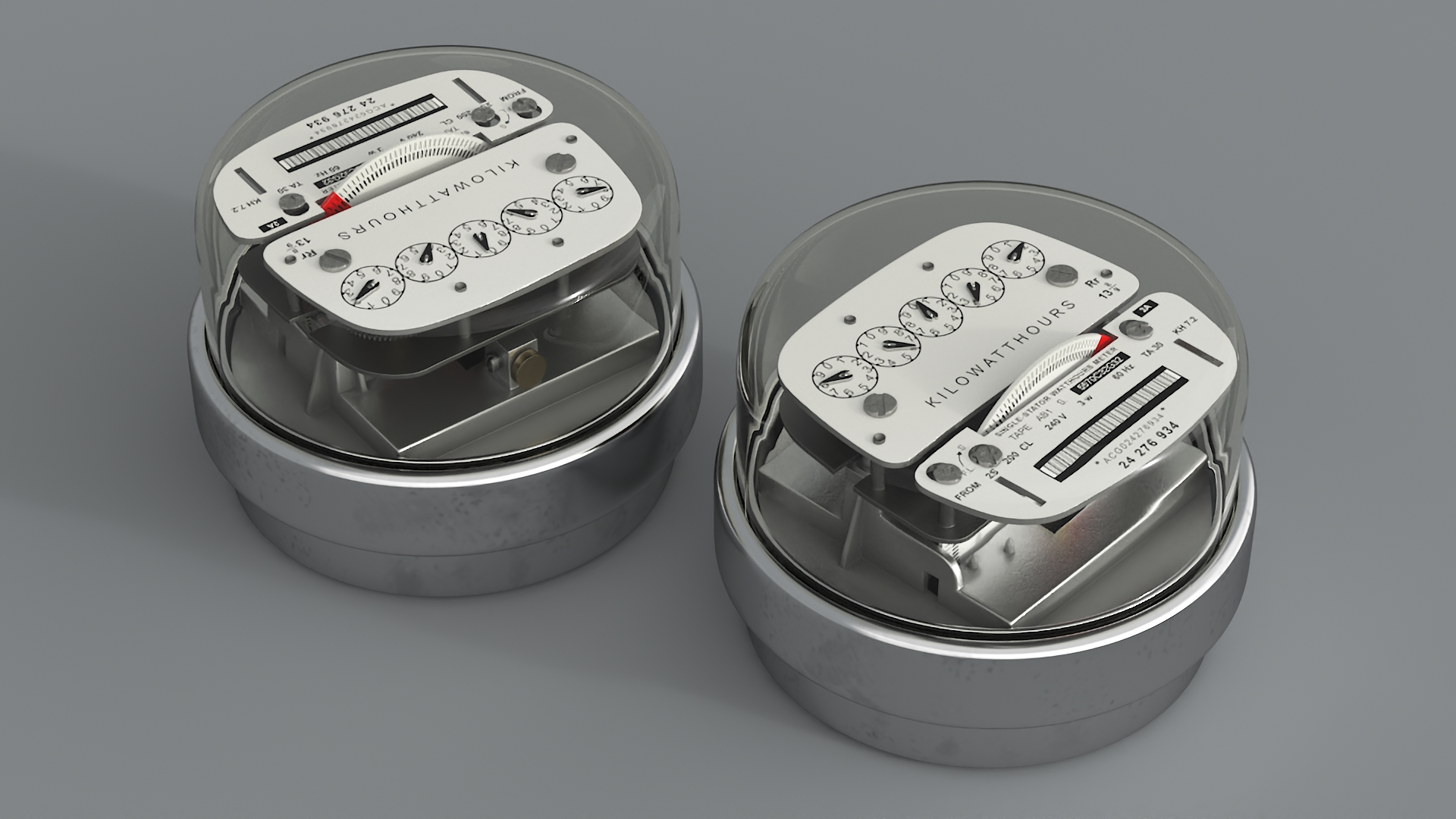 Electric Utility Meter 3D