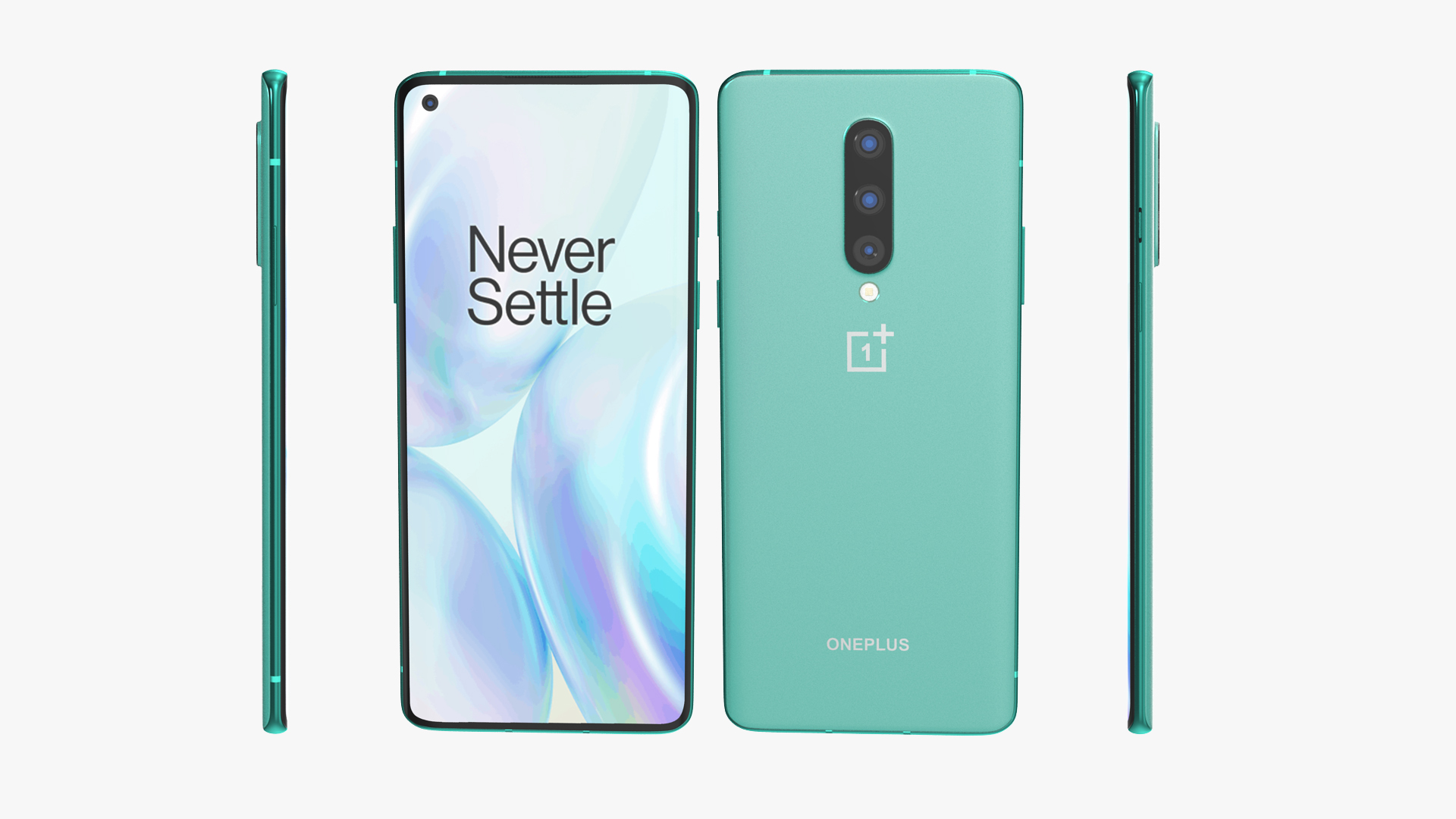 3D OnePlus 8 Glacial Green model