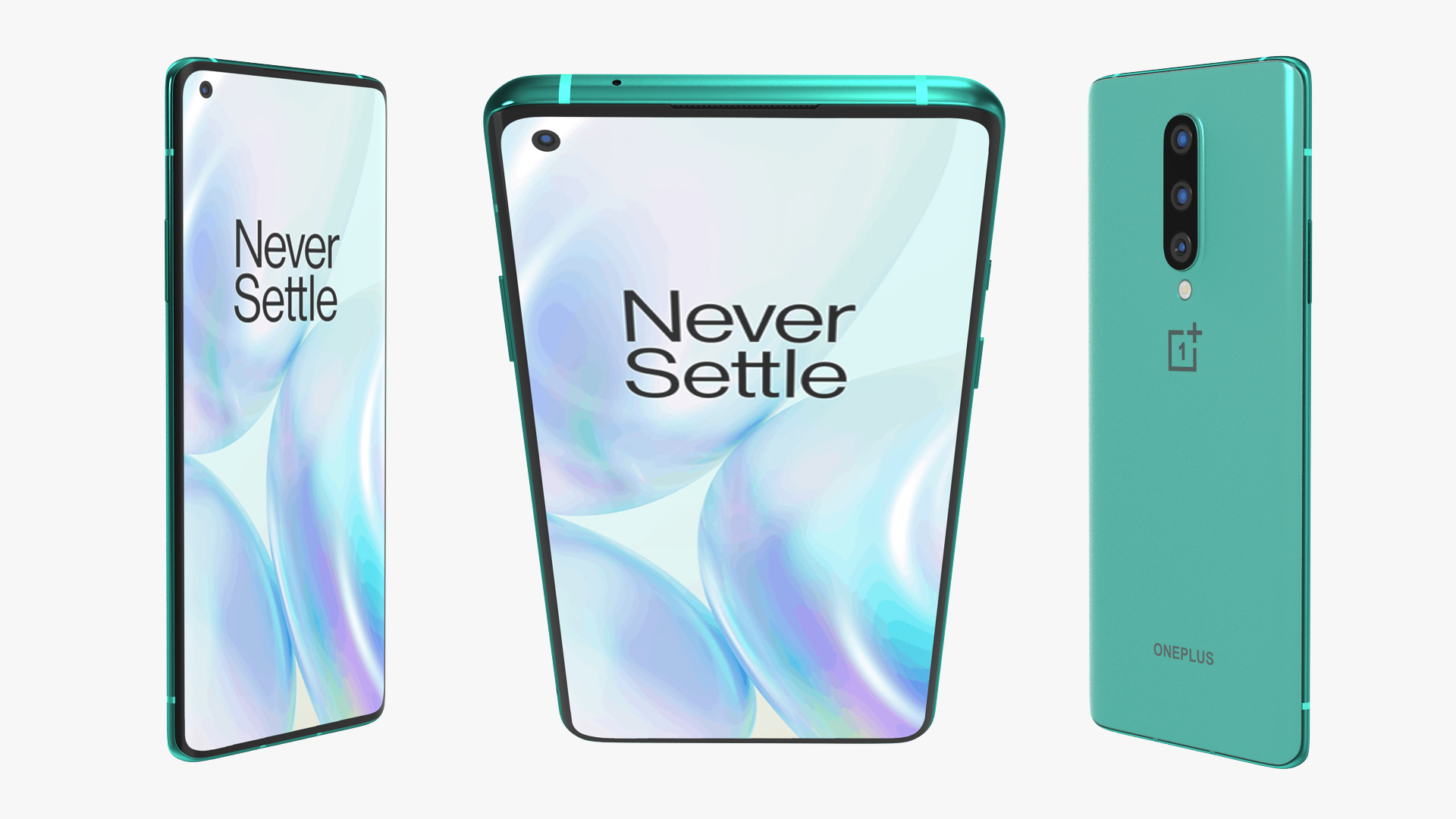 3D OnePlus 8 Glacial Green model