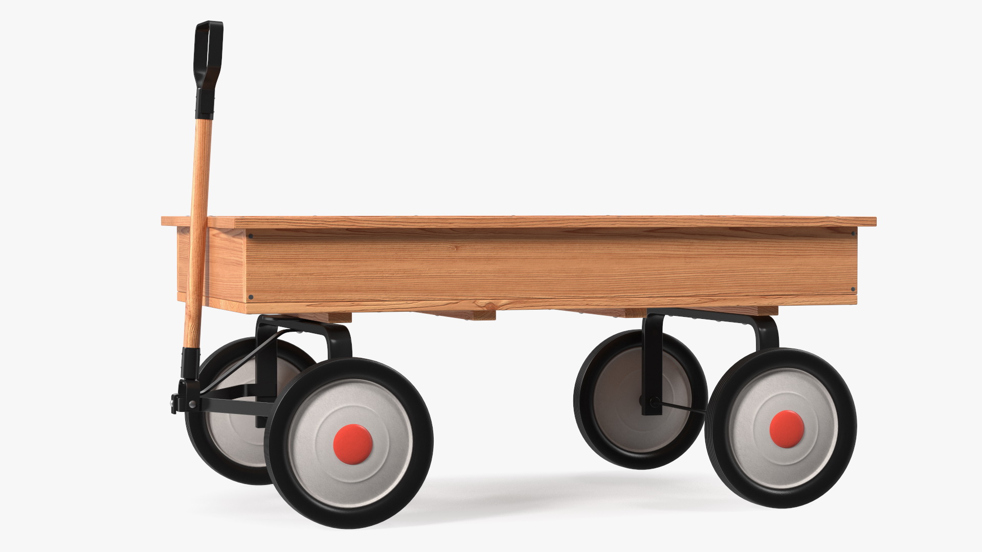 3D Children Wooden Wagon Cart