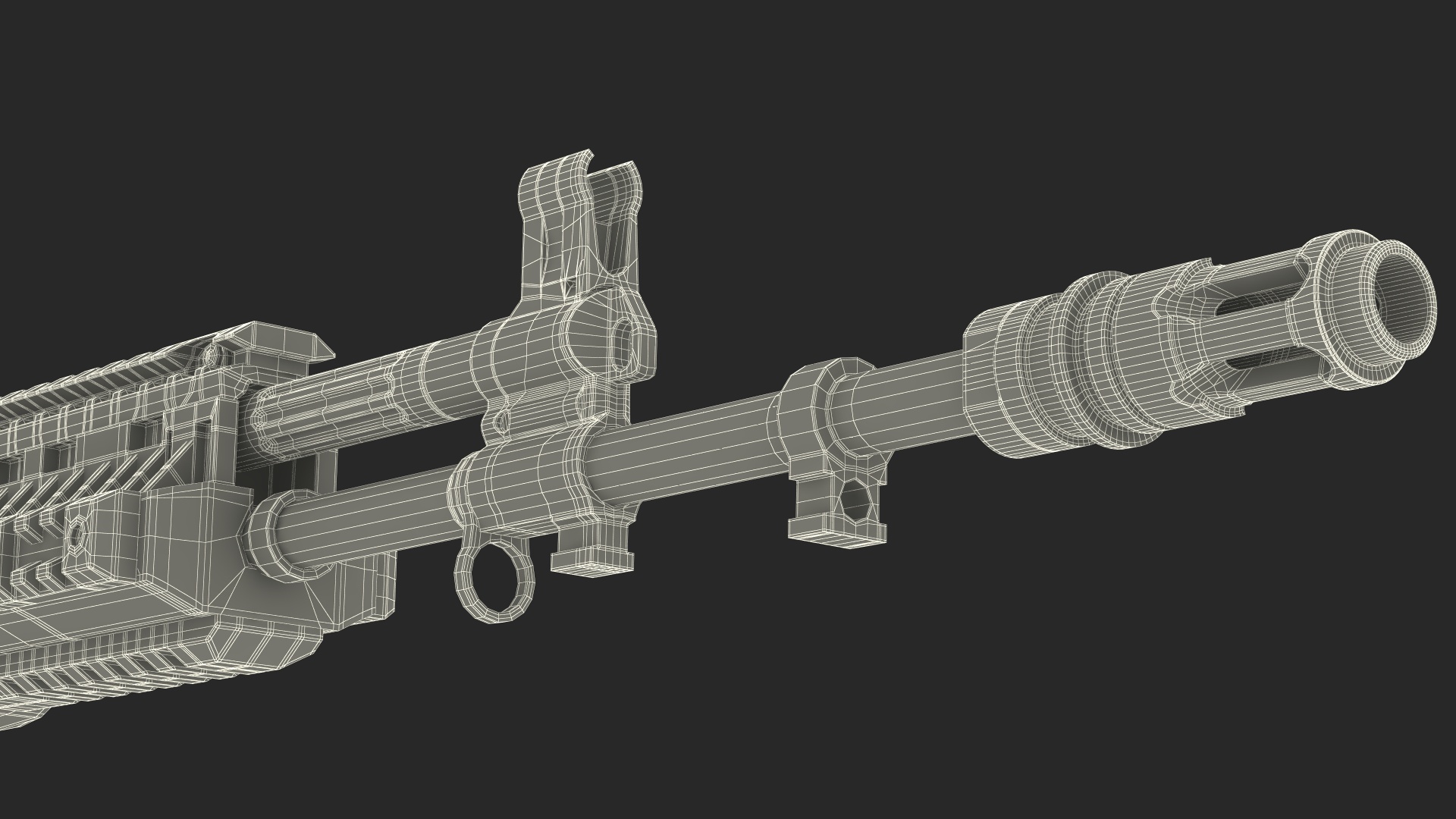 Kalashnikov Firearm AK-12 2023 with Optics 3D