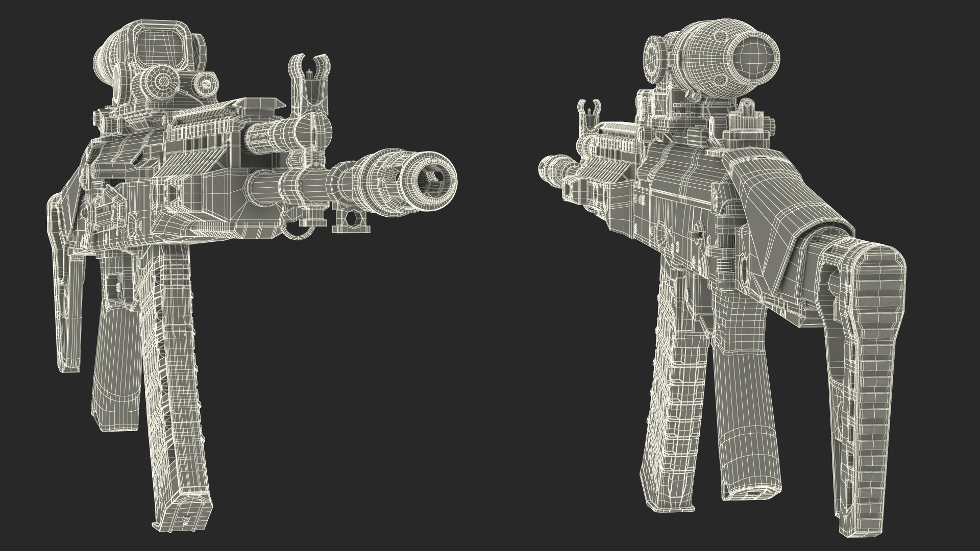 Kalashnikov Firearm AK-12 2023 with Optics 3D