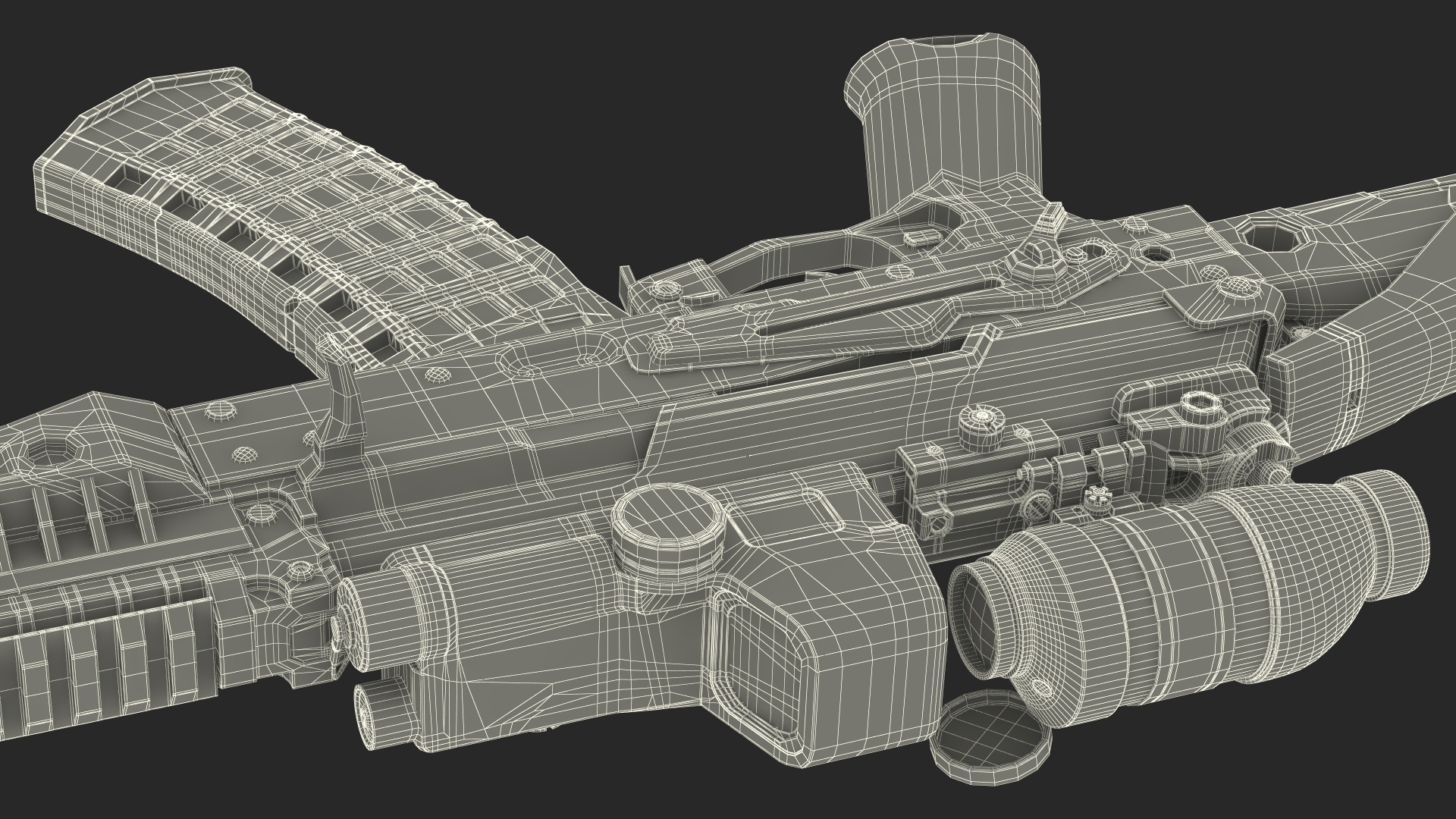 Kalashnikov Firearm AK-12 2023 with Optics 3D