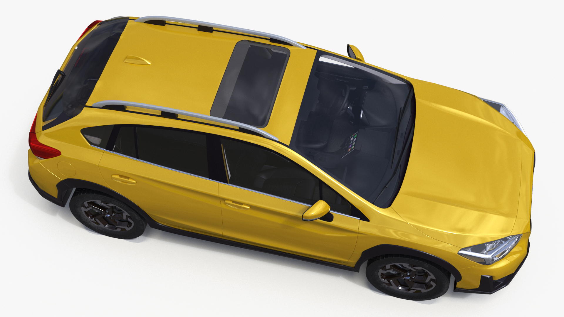 3D Subaru XV SUV 2020 Simplified Yellow