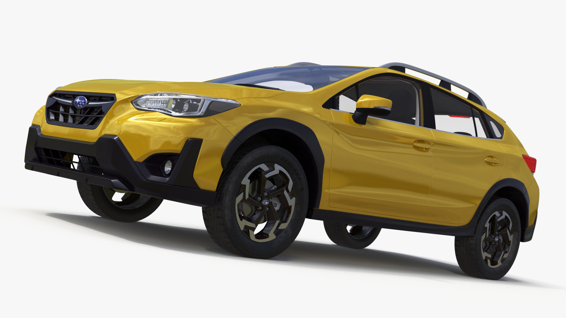 3D Subaru XV SUV 2020 Simplified Yellow