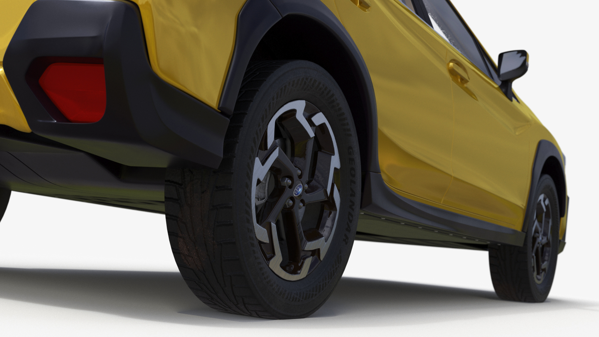 3D Subaru XV SUV 2020 Simplified Yellow