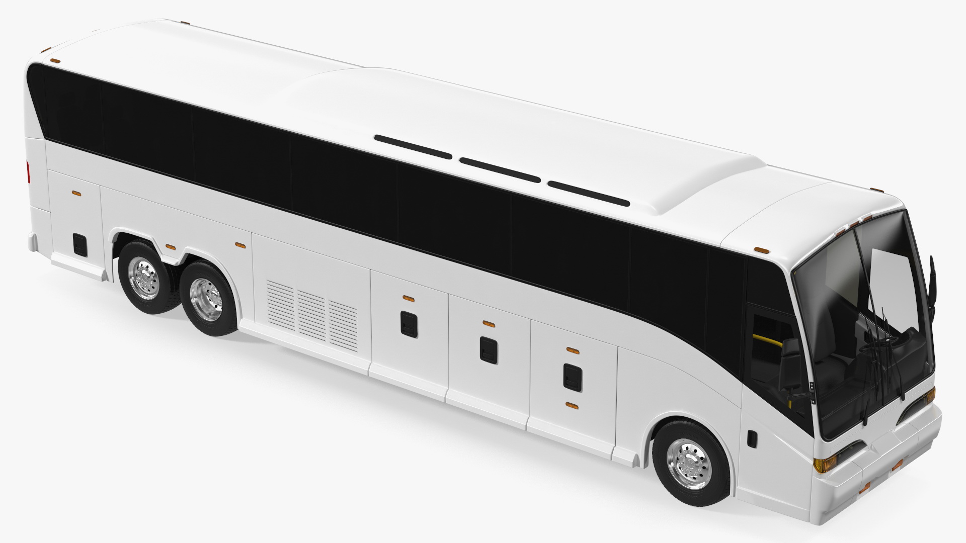 Charter Bus Simple Interior 3D