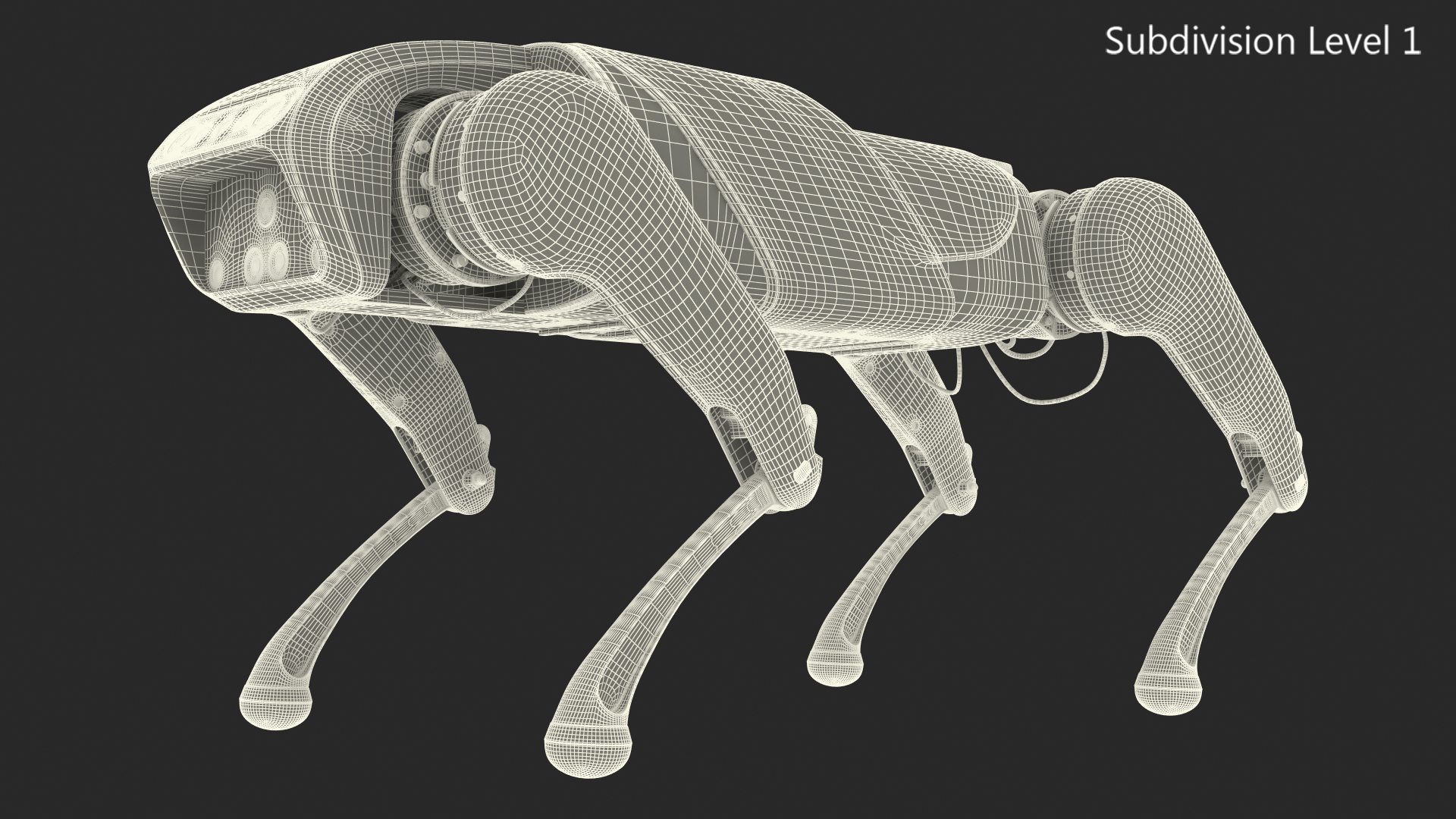 3D Dog Robot Yellow