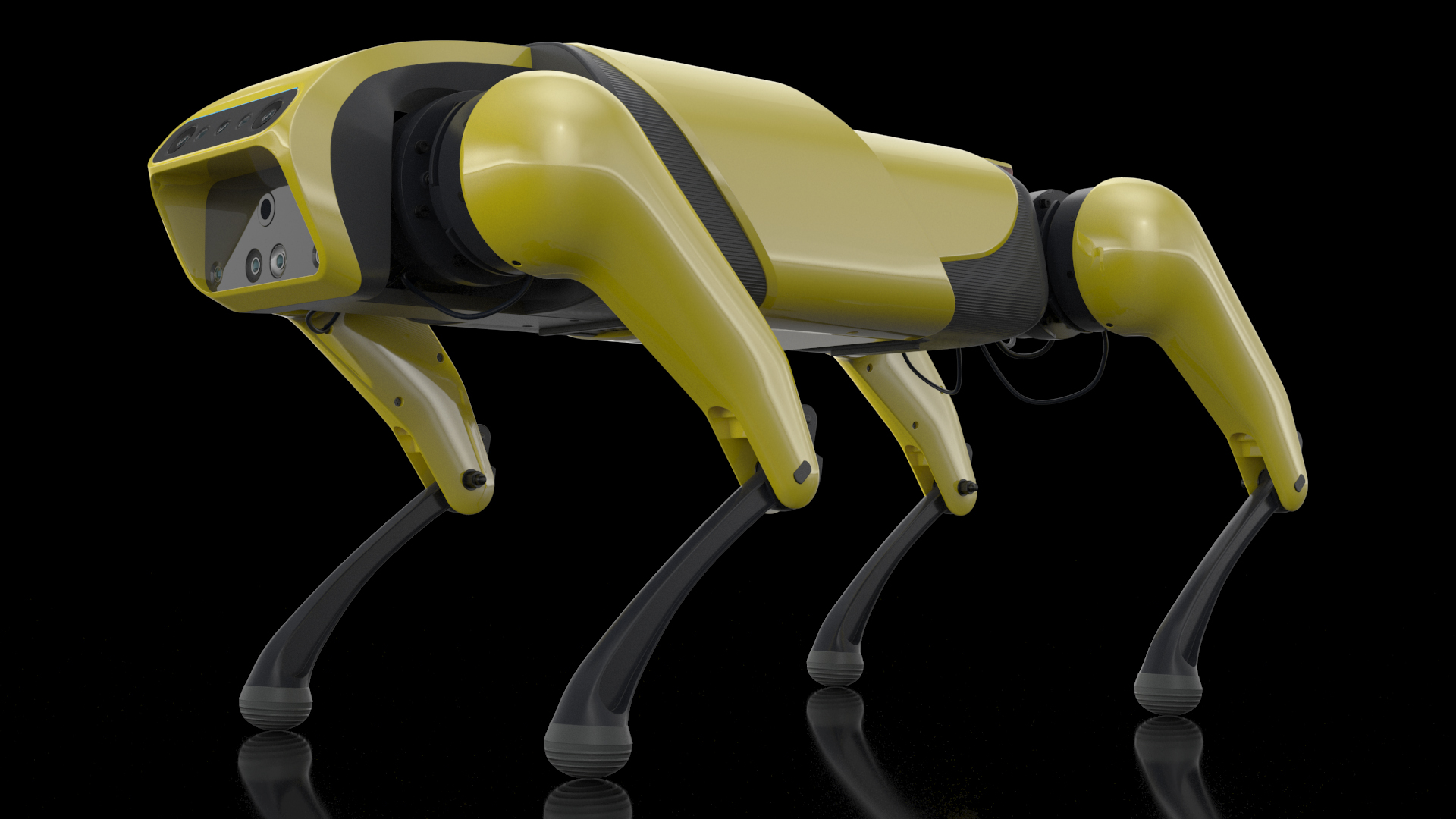 3D Dog Robot Yellow