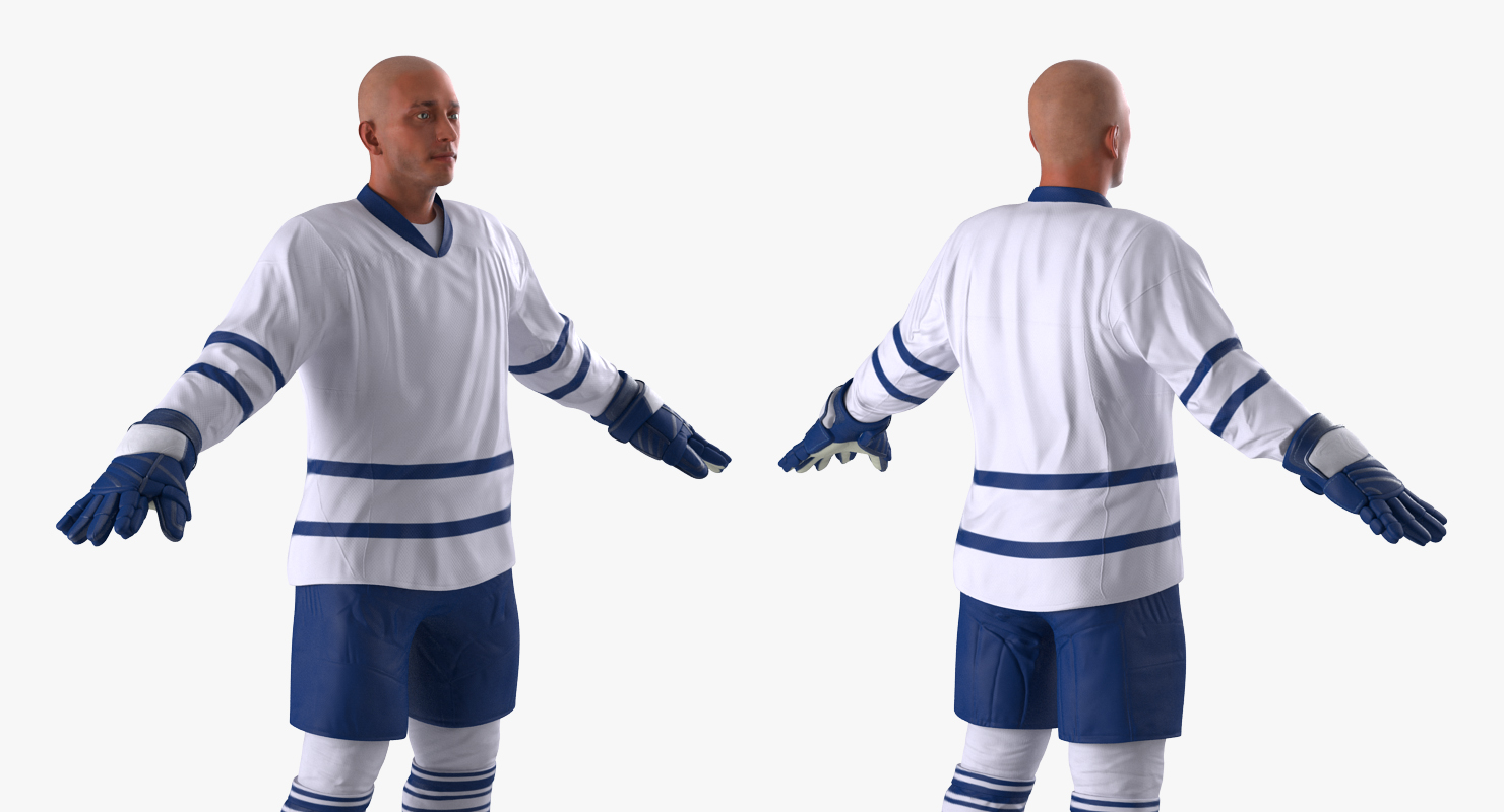 3D Hockey Player Generic 3 model