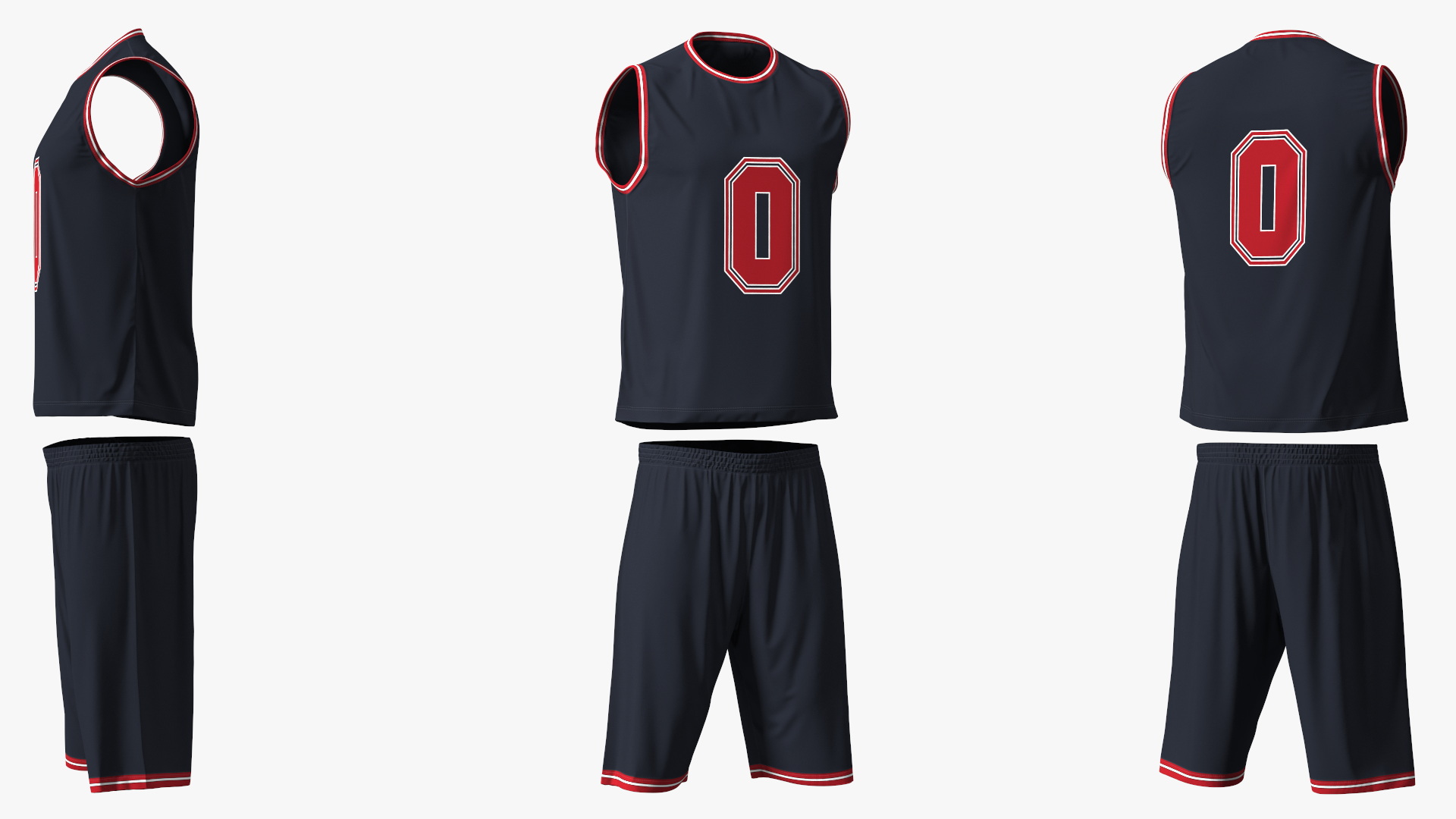 3D Basketball Jersey and Shorts Apparel