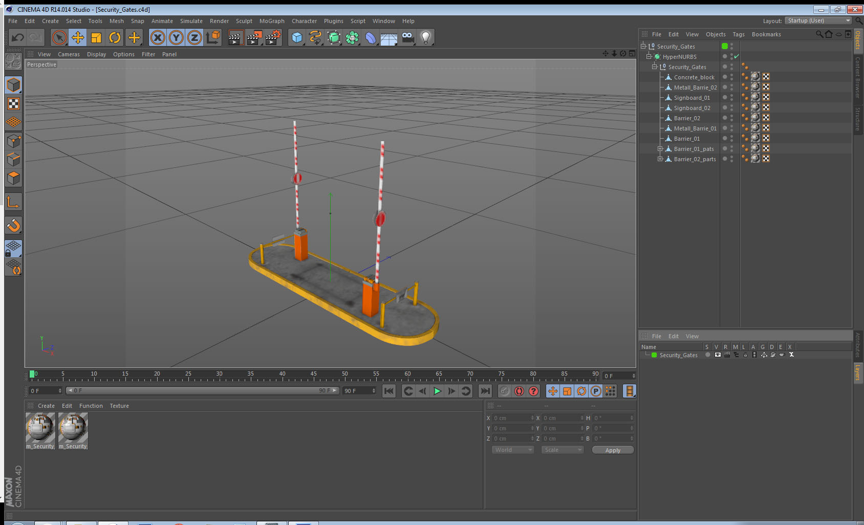 Security Gates 3D model