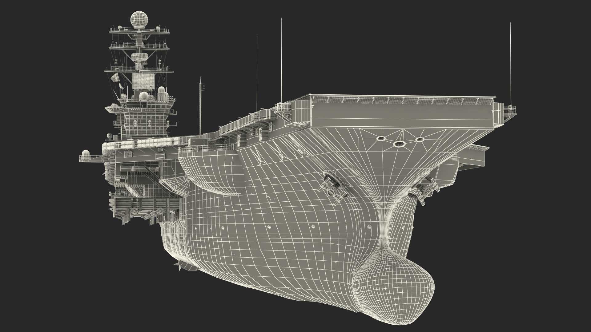 3D model USS George Washington With Aircraft