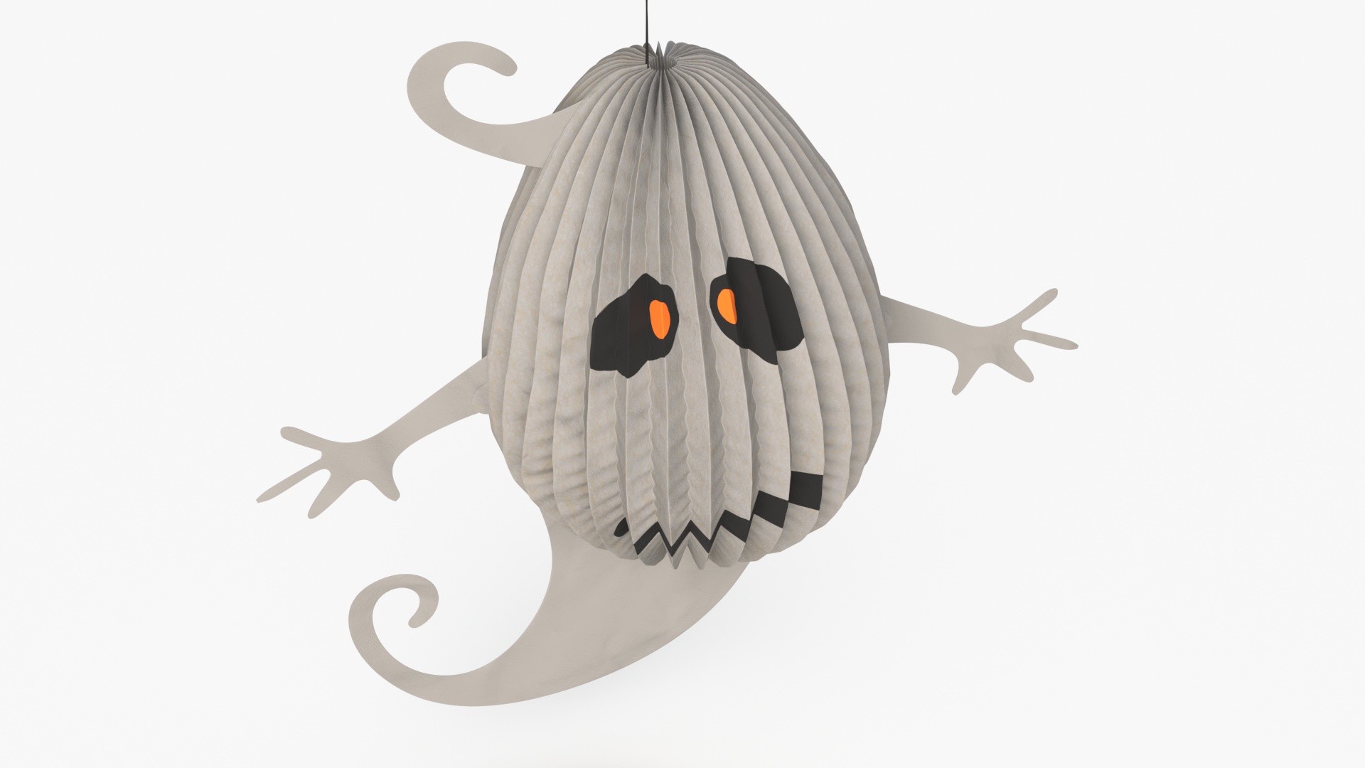 Halloween Ghoust Paper Decorations 3D model