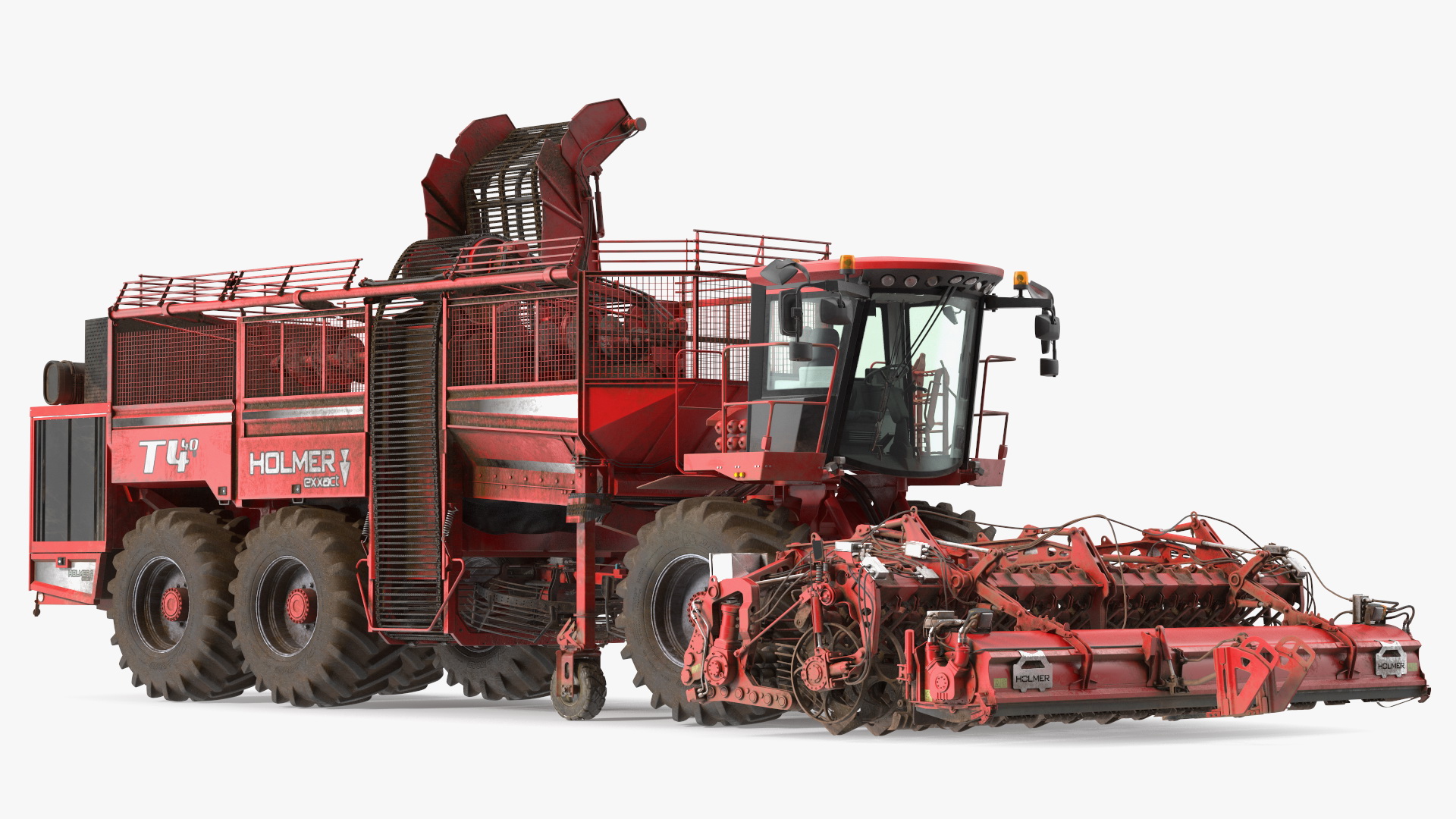 3D HOLMER Terra Dos T4-30 Self-Propelled Beet Harvester Dirty model