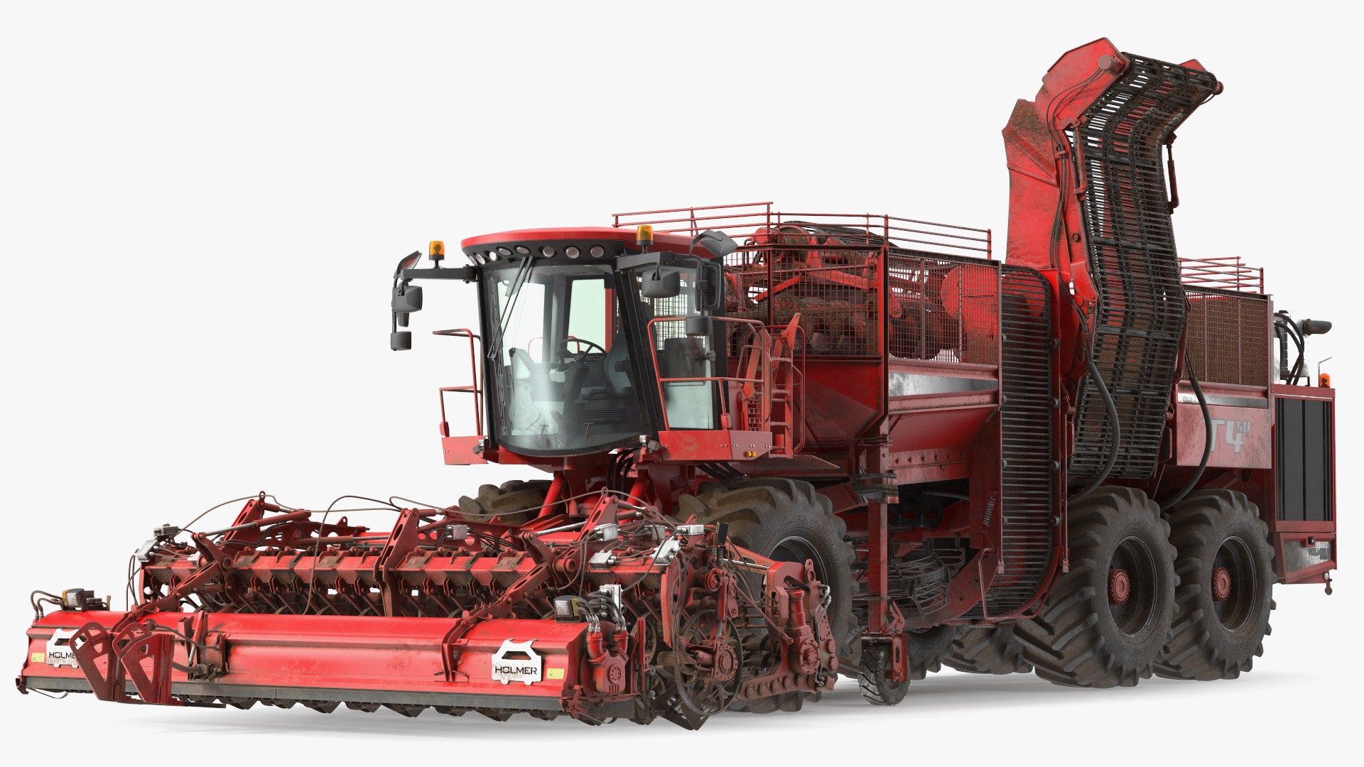 3D HOLMER Terra Dos T4-30 Self-Propelled Beet Harvester Dirty model