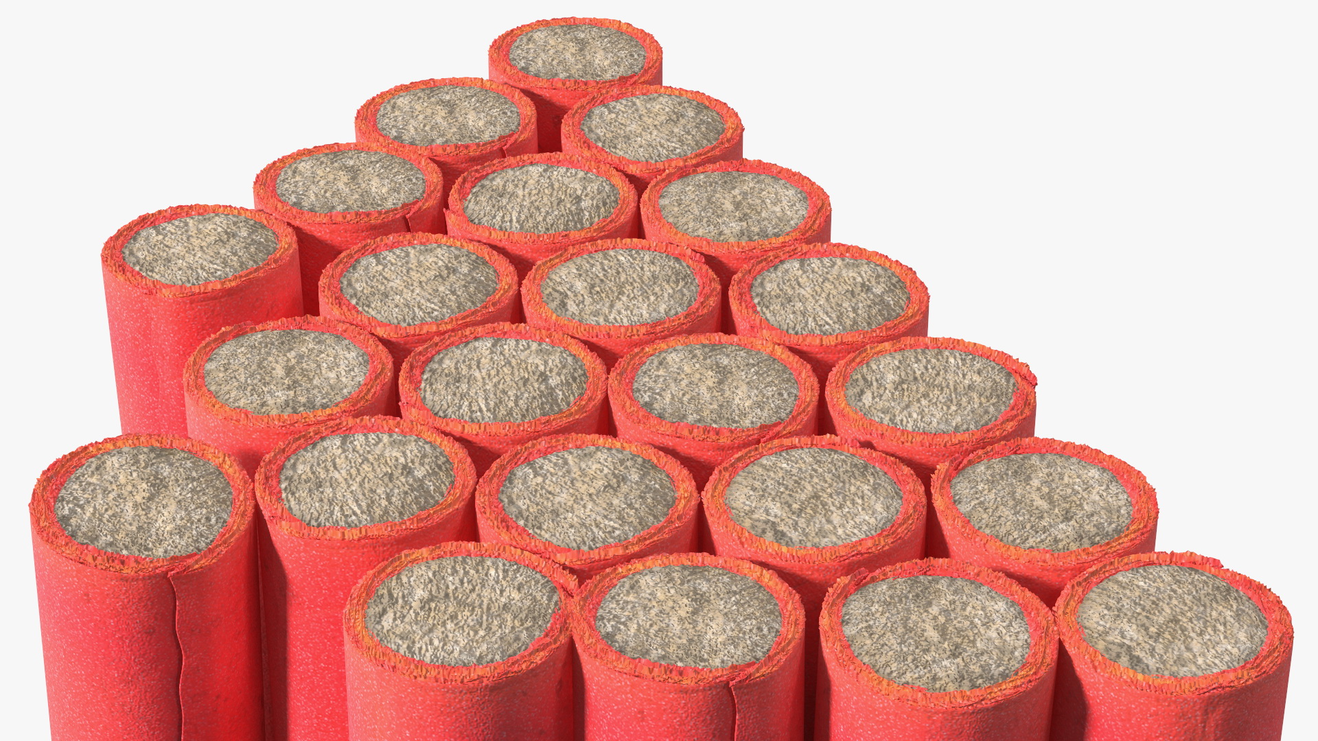 Pile of Red Firecrackers 3D model