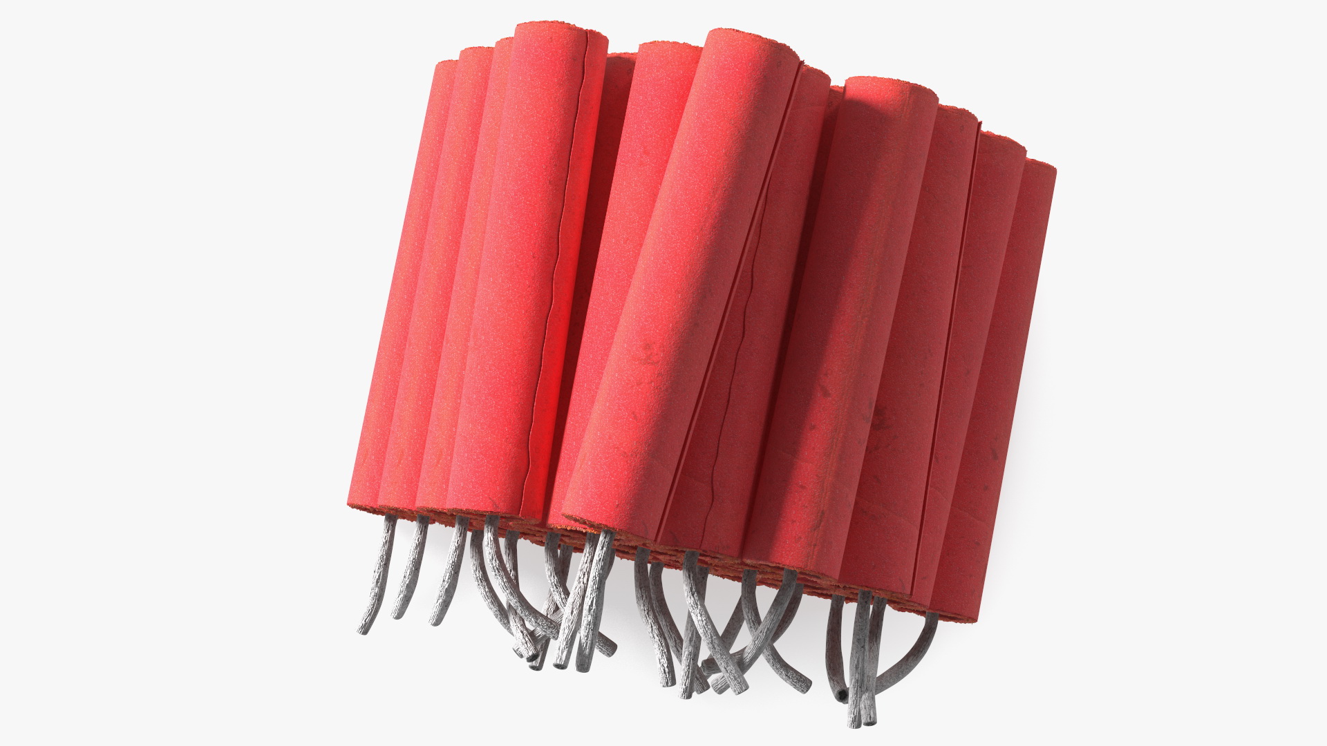 Pile of Red Firecrackers 3D model