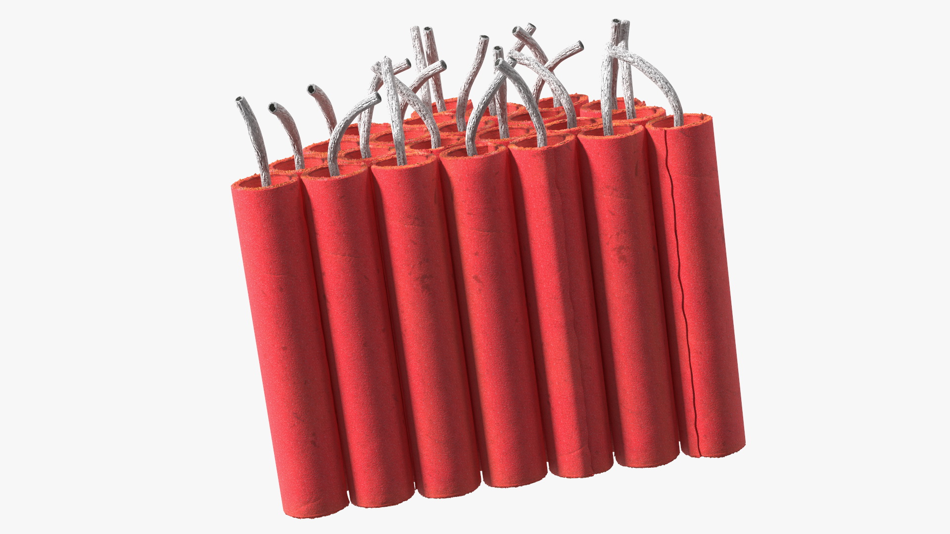 Pile of Red Firecrackers 3D model