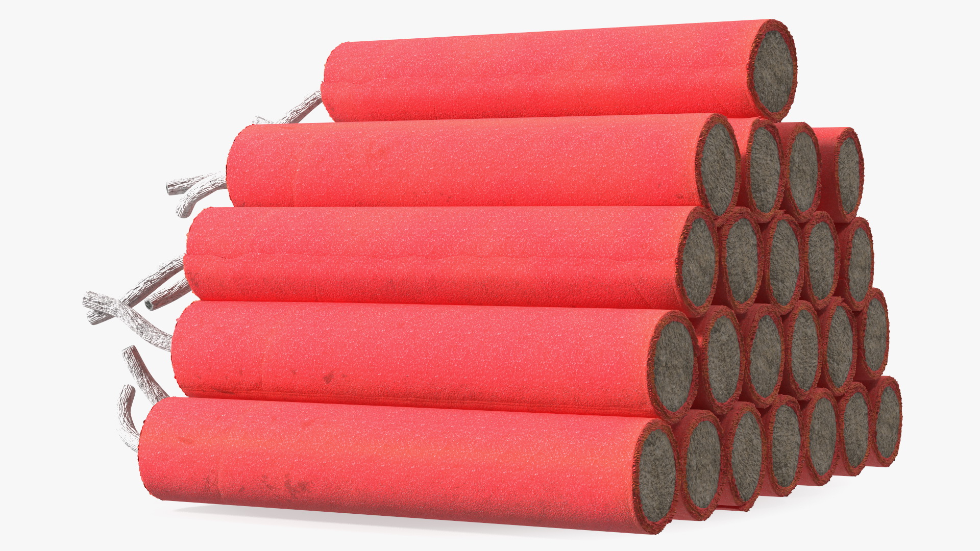 Pile of Red Firecrackers 3D model