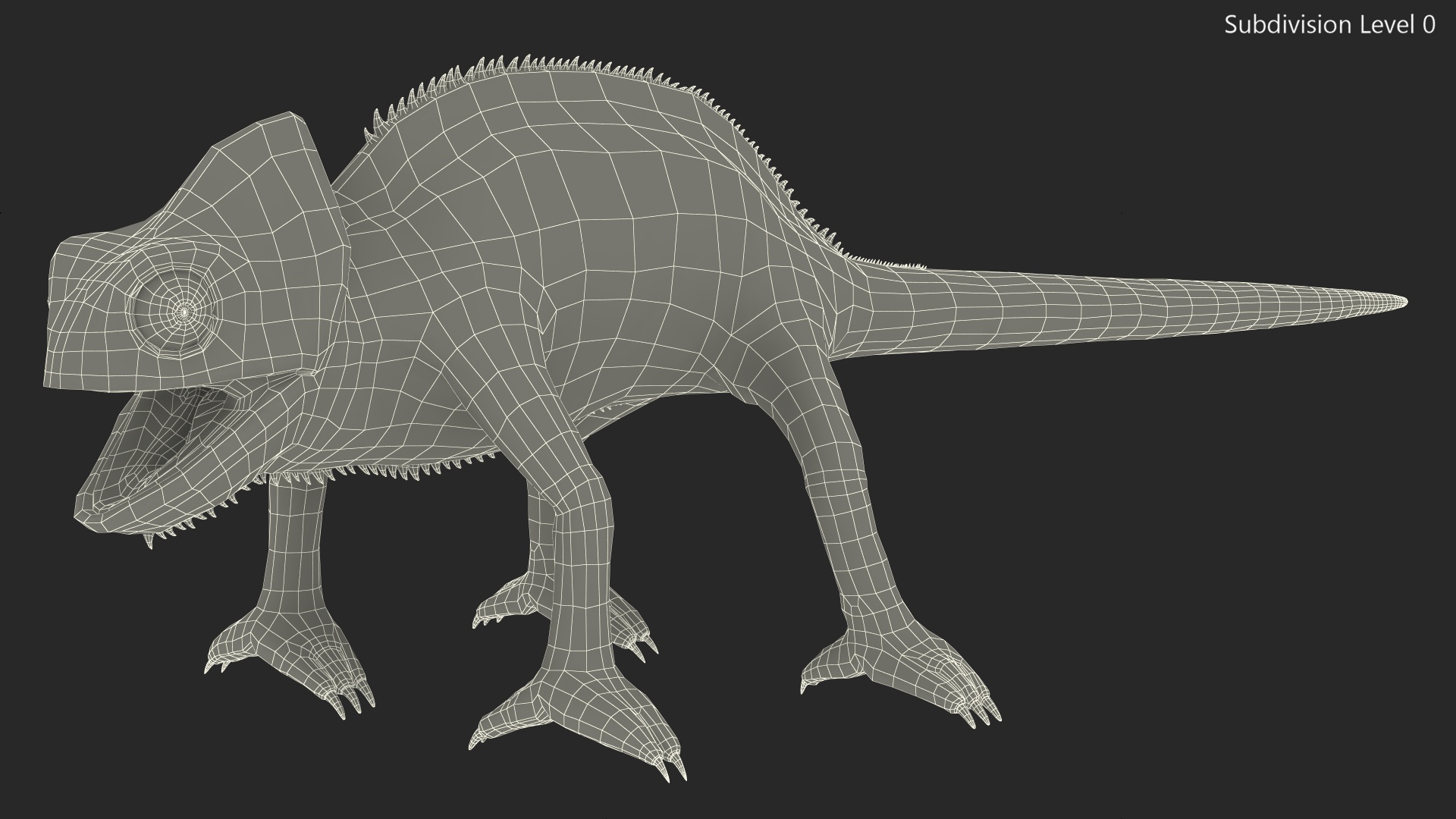 3D model Chameleon Red Rigged