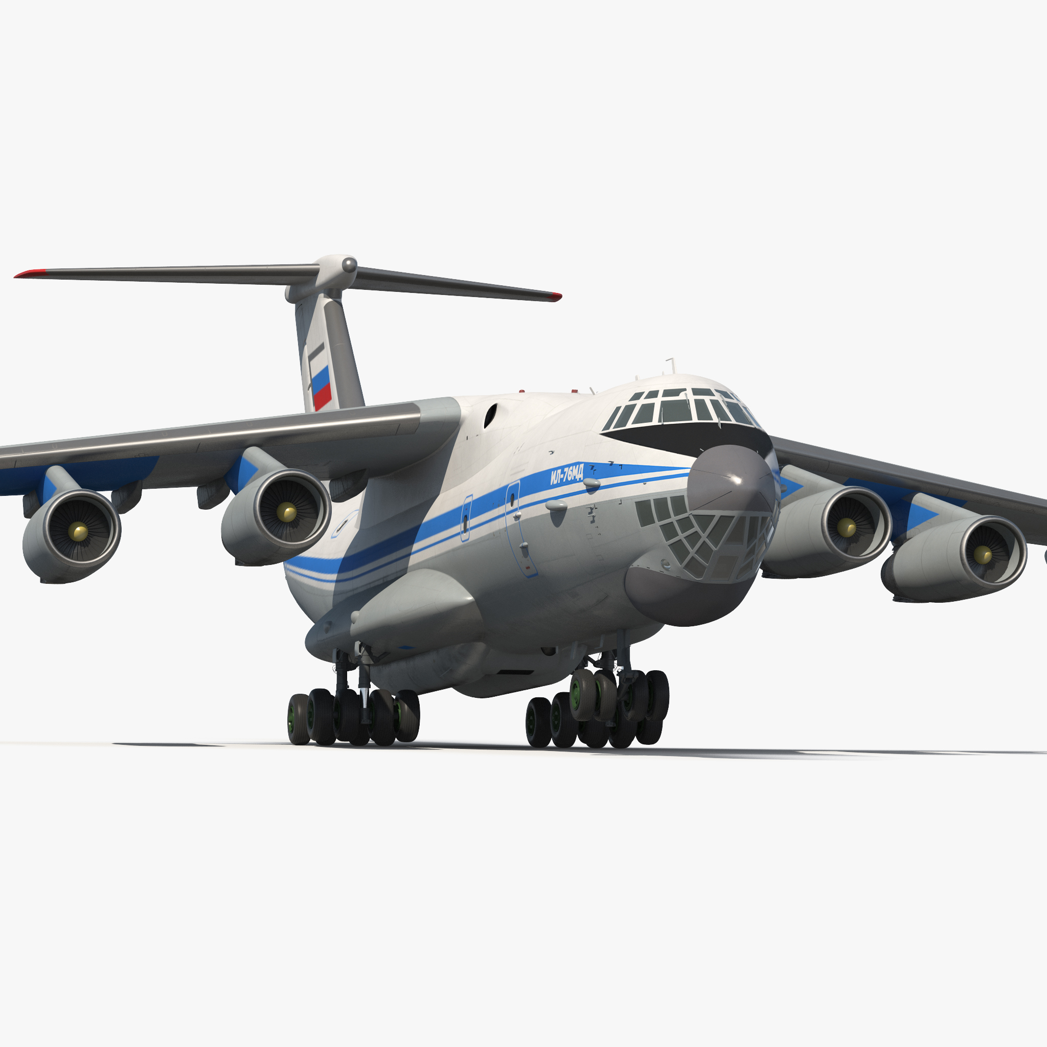 3D model Ilyushin Il 76 Civil Transport