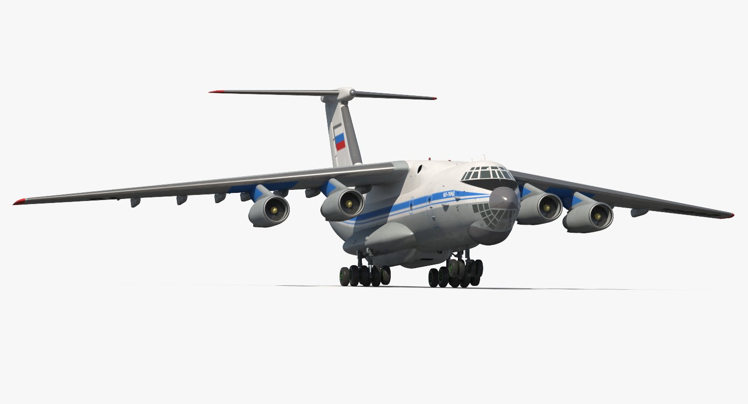 3D model Ilyushin Il 76 Civil Transport