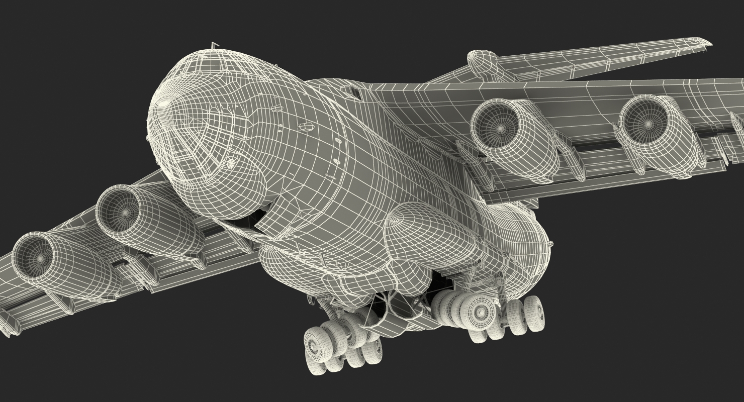 3D model Ilyushin Il 76 Civil Transport