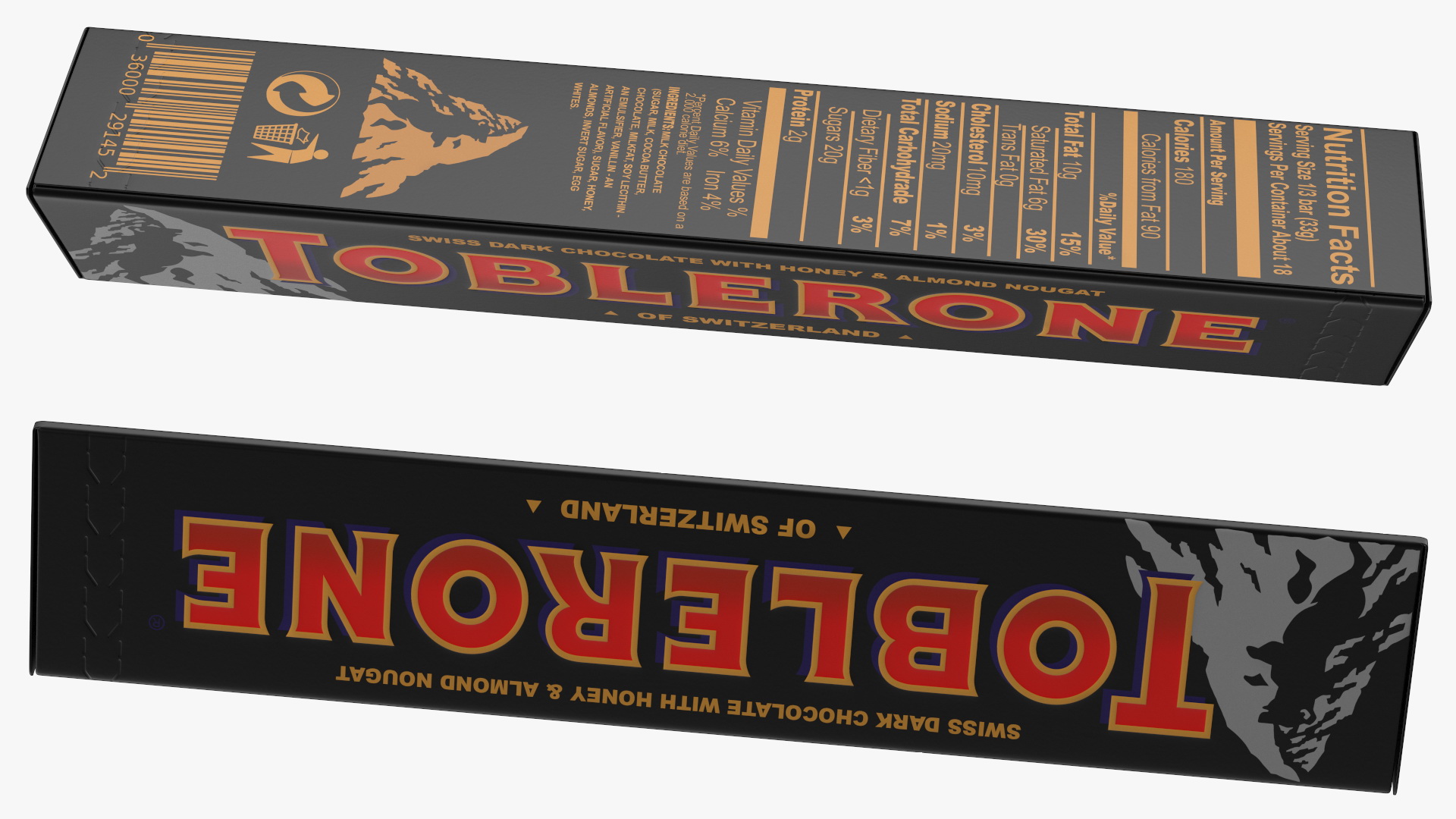 Toblerone Dark Chocolate Package 3D