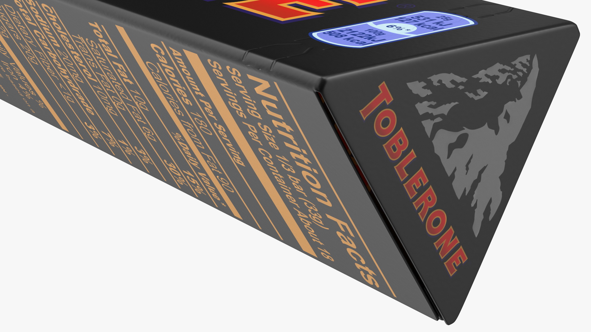 Toblerone Dark Chocolate Package 3D