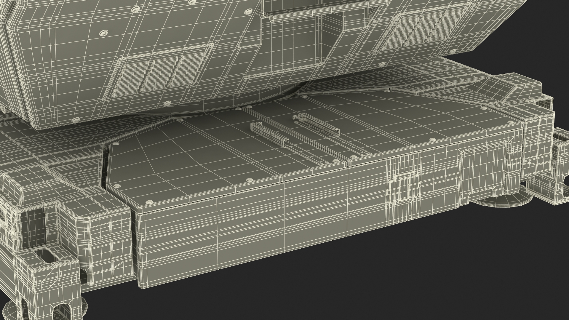 3D model Laser System for Air Defense Sand Camo Rigged