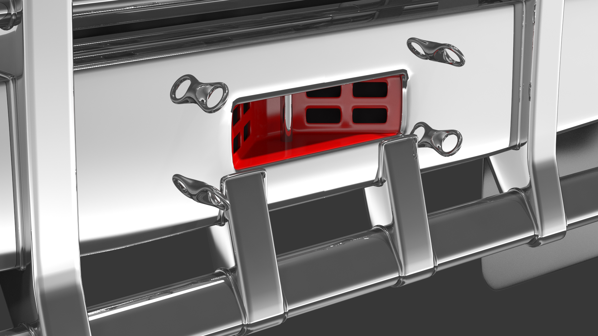 3D Semi Truck Grille Guard model