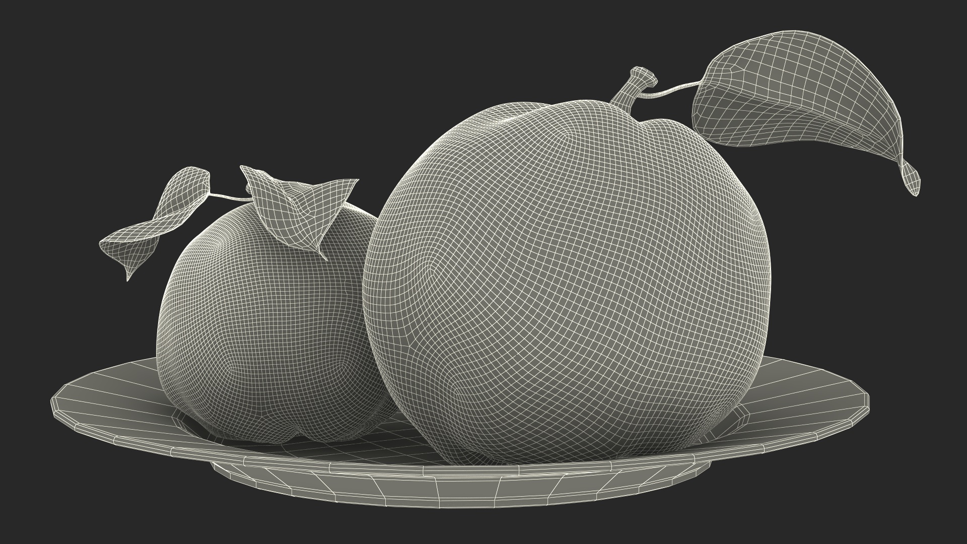 3D model Quince on Plate