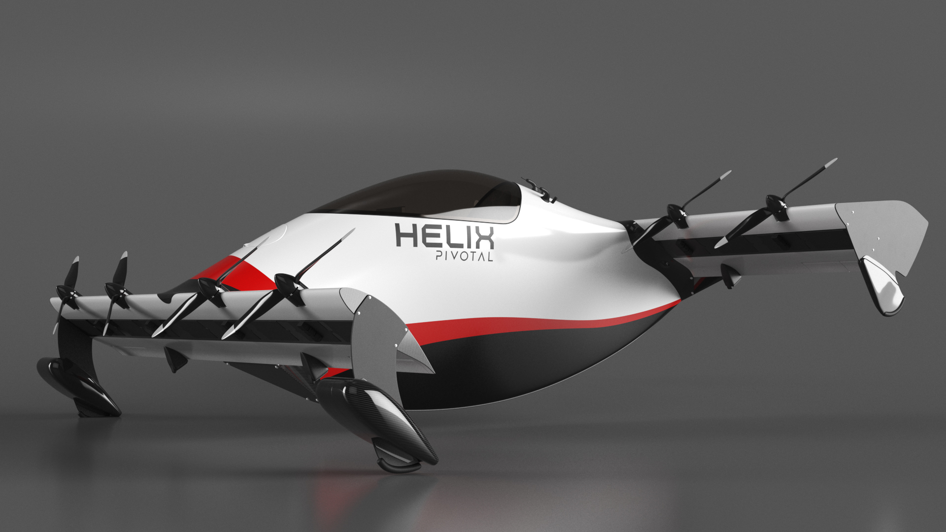 3D Helix Pivotal Electric VTOL Aircraft