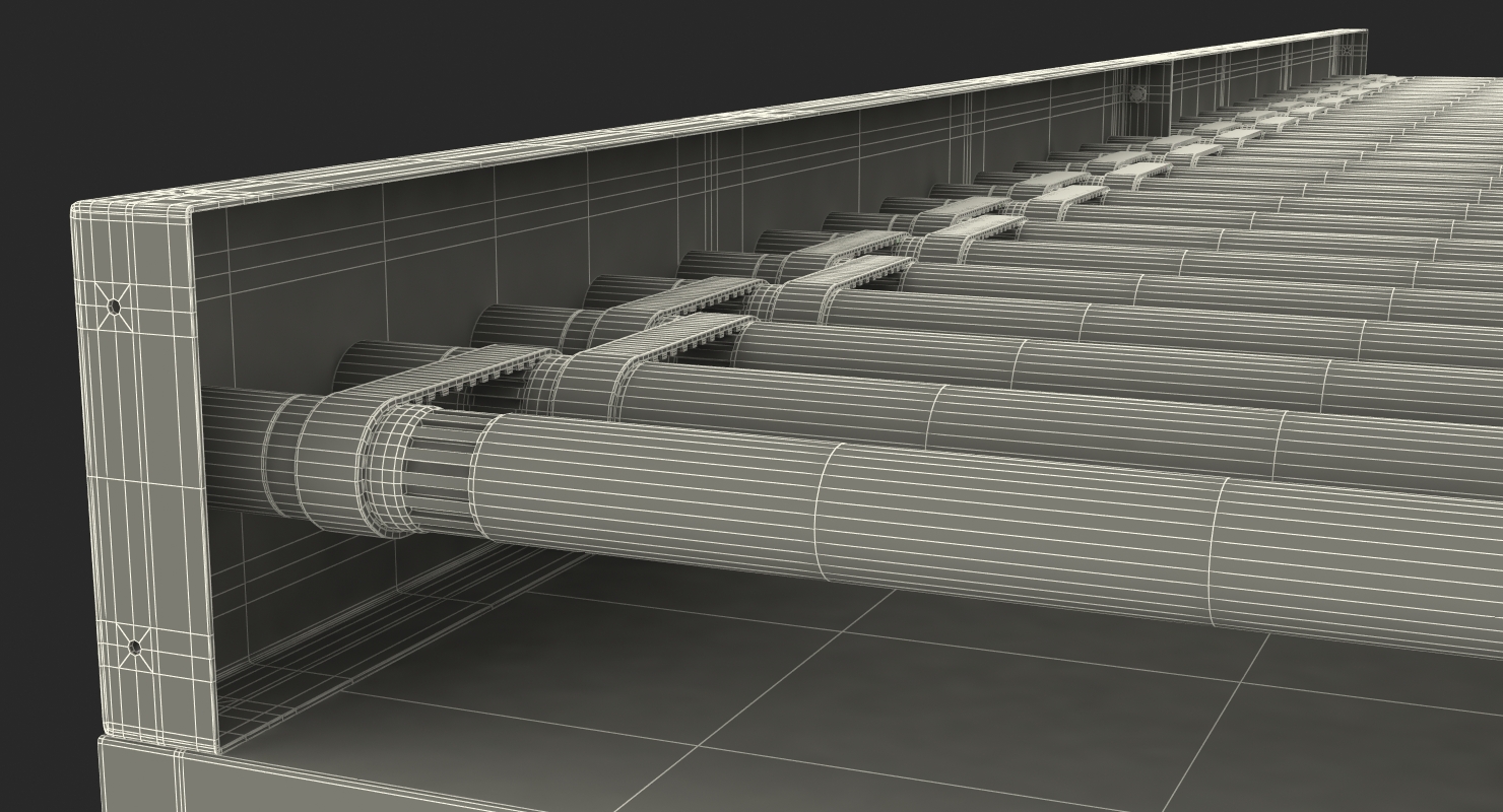 3D model Motorised Roller Conveyor Belt