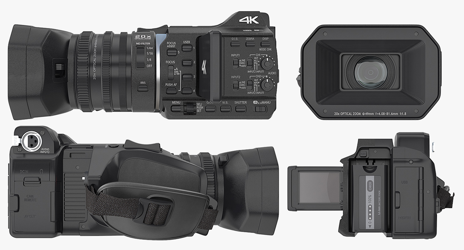 3D model Full HD Camcorder Generic