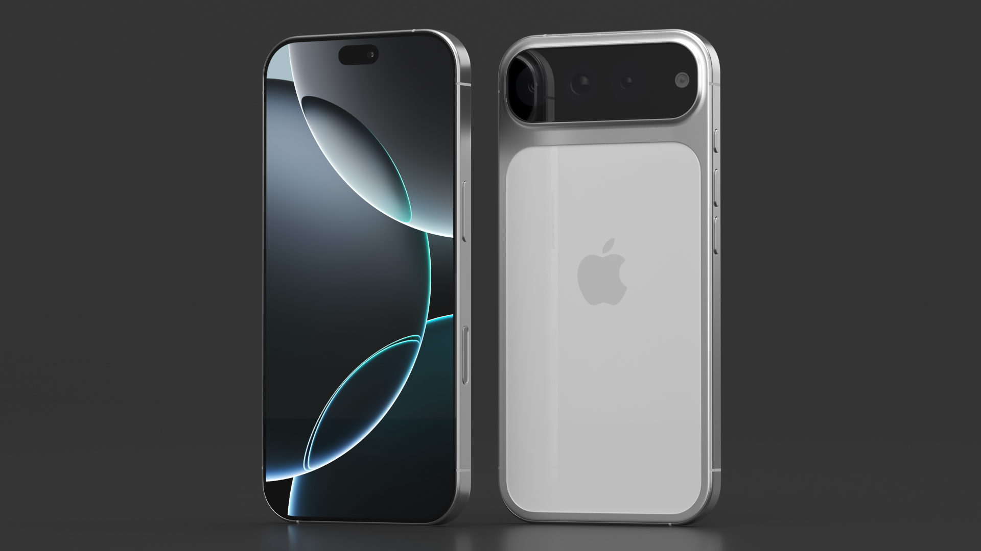 iPhone 17 Concept with Triple Camera White 3D