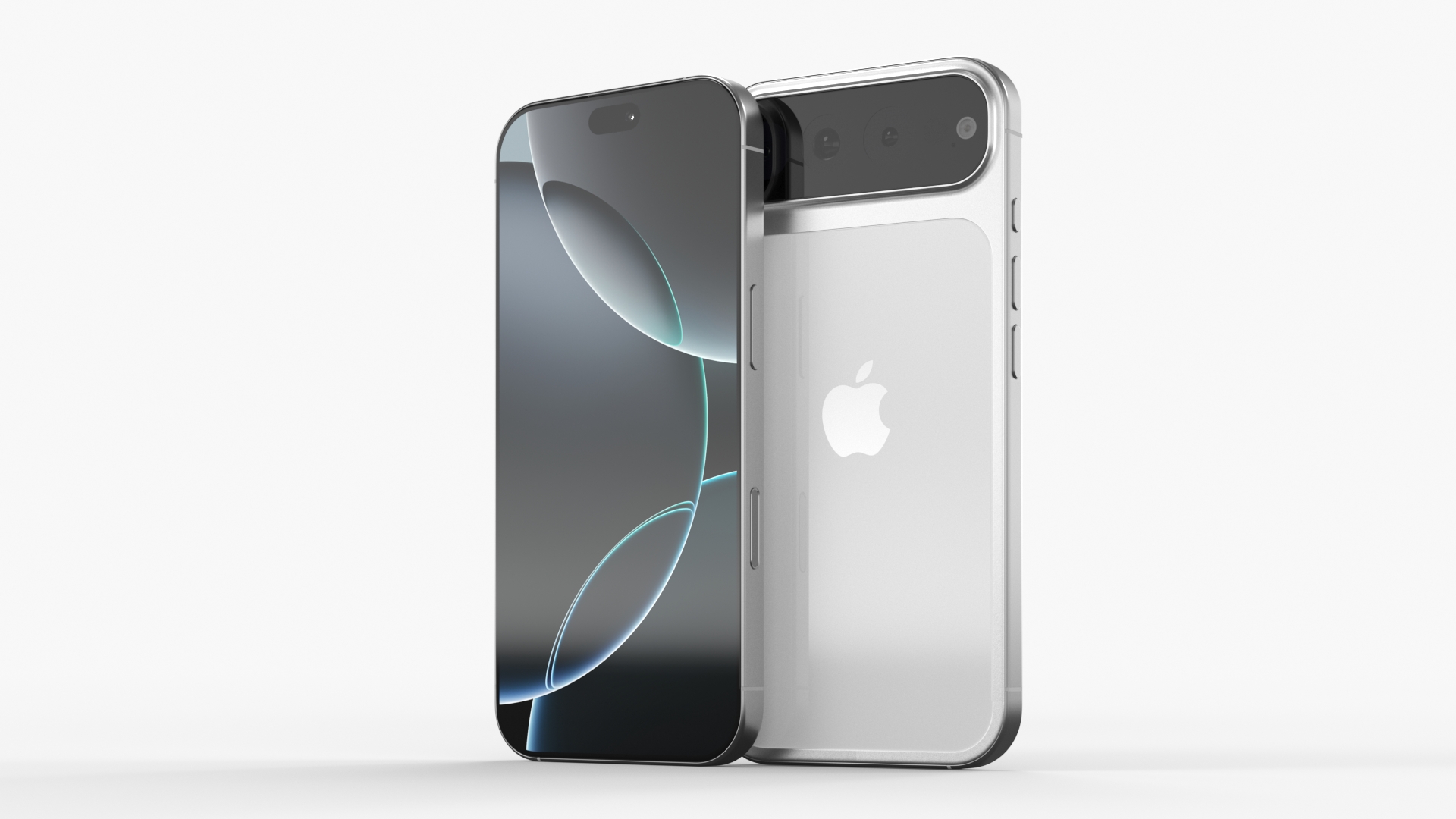 iPhone 17 Concept with Triple Camera White 3D