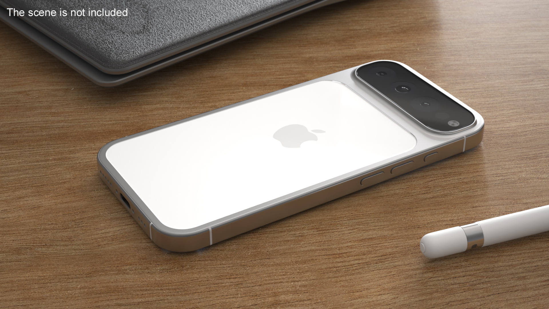 iPhone 17 Concept with Triple Camera White 3D