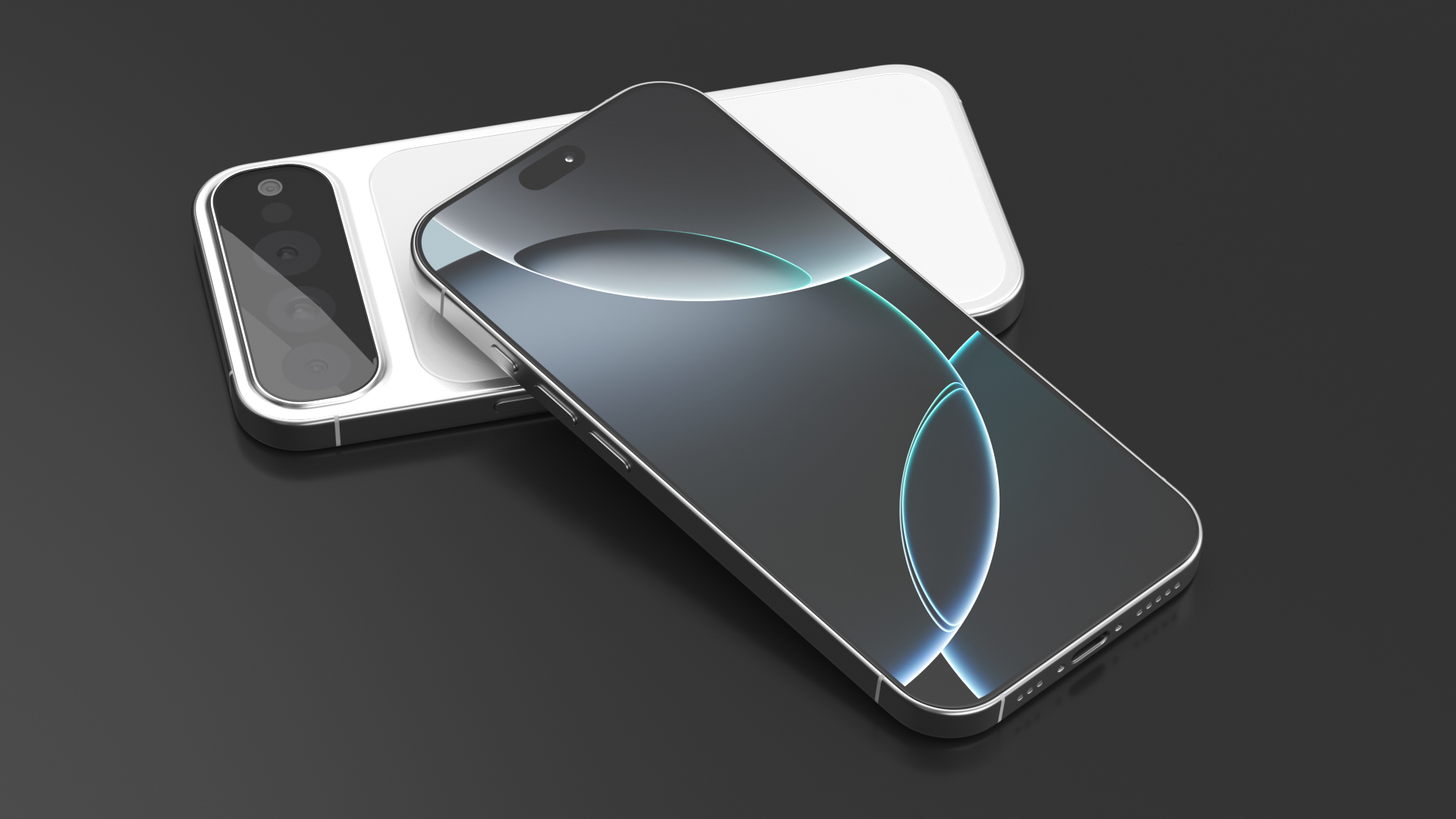 iPhone 17 Concept with Triple Camera White 3D