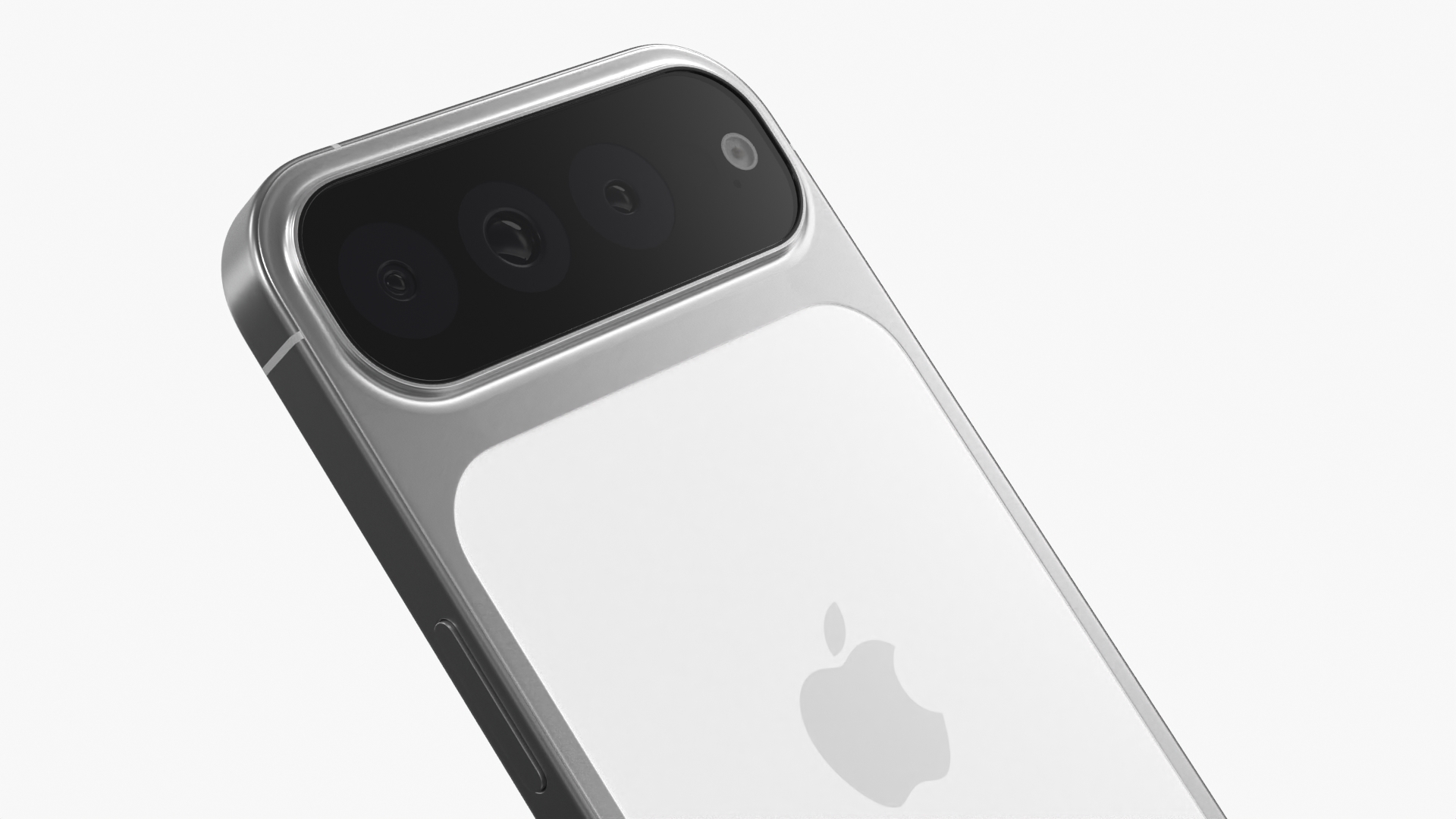 iPhone 17 Concept with Triple Camera White 3D