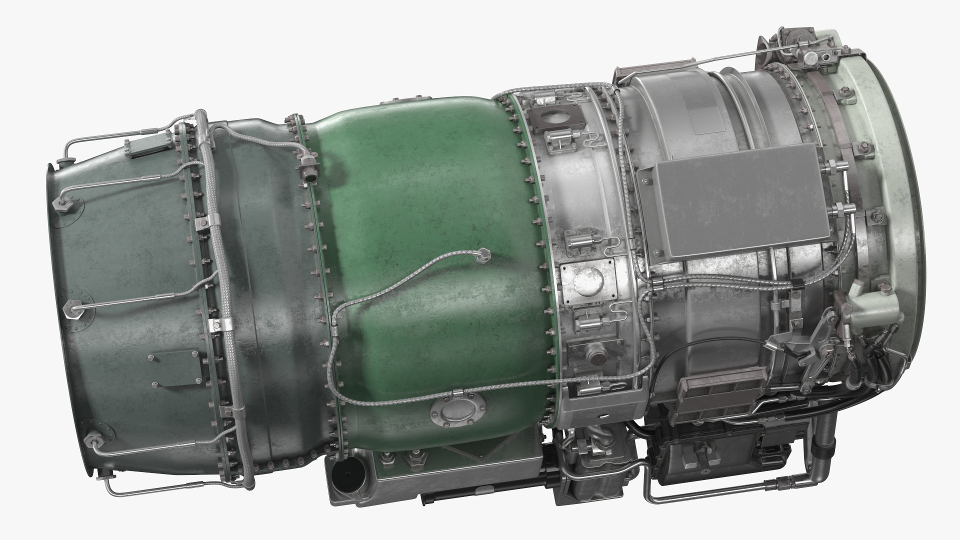 Jet Engine Turbine J85 3D