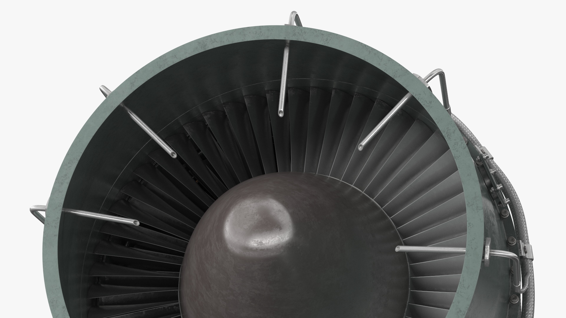 Jet Engine Turbine J85 3D