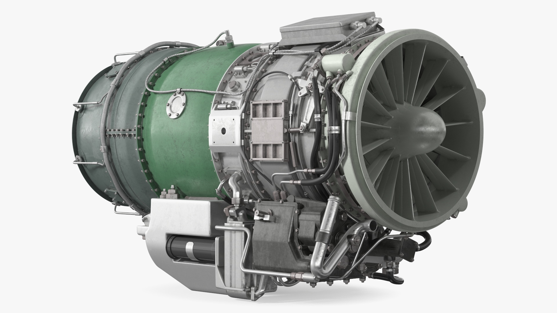 Jet Engine Turbine J85 3D